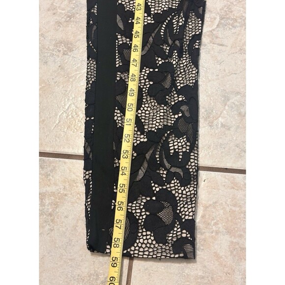 Diane von Furstenberg Size 0 Shany Lace Silk Blend Jumpsuit in Nougat and Black - Picture 14 of 16